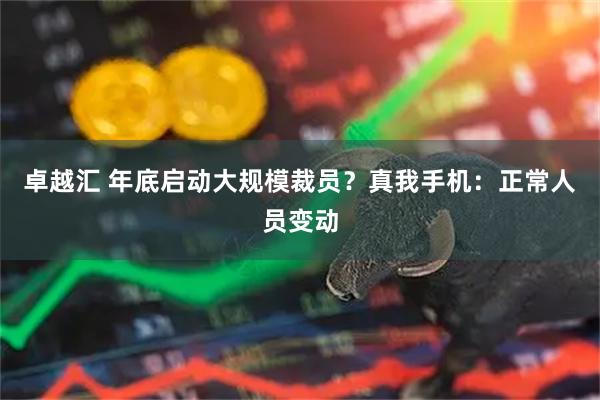 卓越汇 年底启动大规模裁员？真我手机：正常人员变动